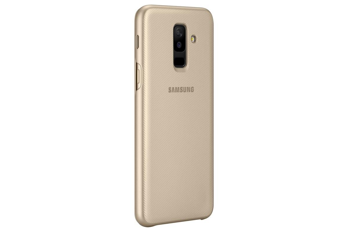 Samsung Galaxy A6+ (2018) dėklas - piniginė (Auksinis) WA605CFE