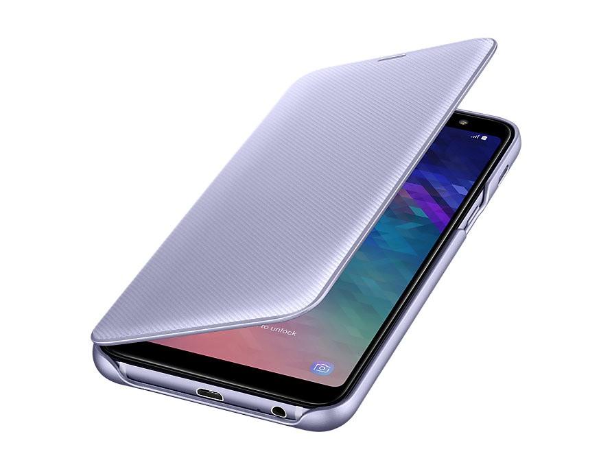 Samsung Galaxy A6+ (2018) dėklas - piniginė (Violetinis) WA605CVE