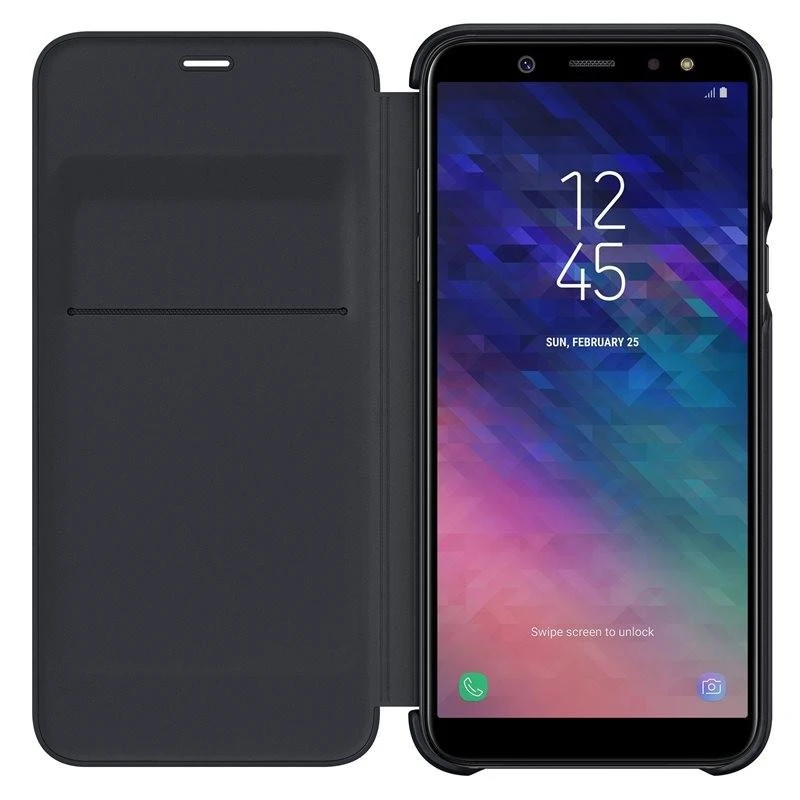 Samsung Galaxy A6 (2018) dėklas - piniginė (Juodas) WA600CBE