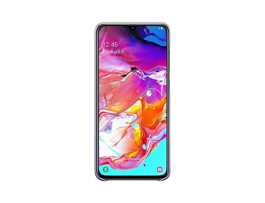 Dėklas Samsung Galaxy A70 Gradation Nugarėlė Violetinė