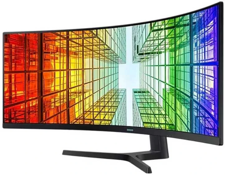 Monitorius - Samsung ViewFinity S9 S49C950UAU 49", Lenktas, Dual QHD, KVM, Juodas