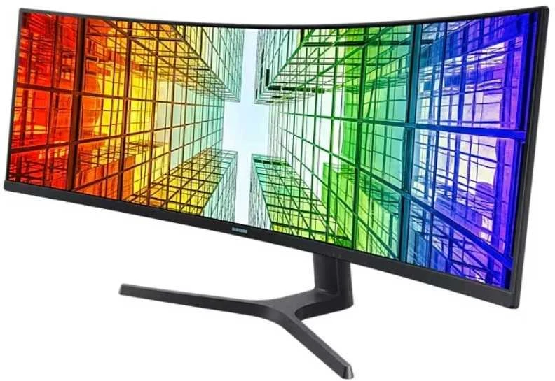 Monitorius - Samsung ViewFinity S9 S49C950UAU 49", Lenktas, Dual QHD, KVM, Juodas