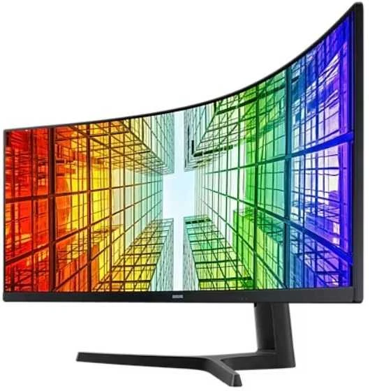 Monitorius - Samsung ViewFinity S9 S49C950UAU 49", Lenktas, Dual QHD, KVM, Juodas