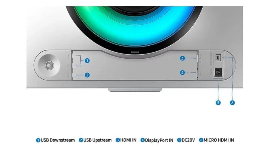 Samsung | Odyssey OLED G9 G95SC Monitorius | LS49CG950SUXDU | 49 " | QHD | 32:9 | 240 Hz | 0.03 ms | 5120 x 1440 | 250 cd/m² | HDMI jungtys quantity 1 | Sidabrinis