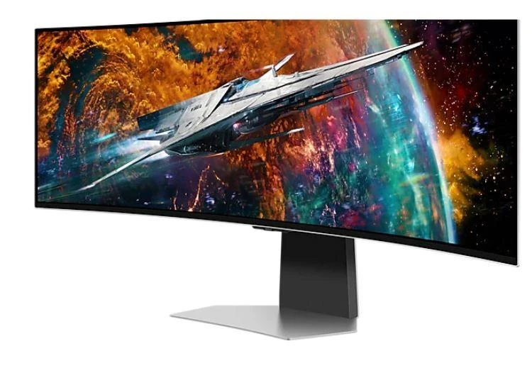 Samsung | Odyssey OLED G9 G95SC Monitorius | LS49CG950SUXDU | 49 " | QHD | 32:9 | 240 Hz | 0.03 ms | 5120 x 1440 | 250 cd/m² | HDMI jungtys quantity 1 | Sidabrinis