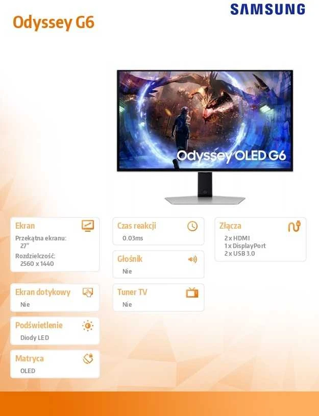 Monitorius - Samsung G60SD 27" Quad HD OLED Sidabrinis