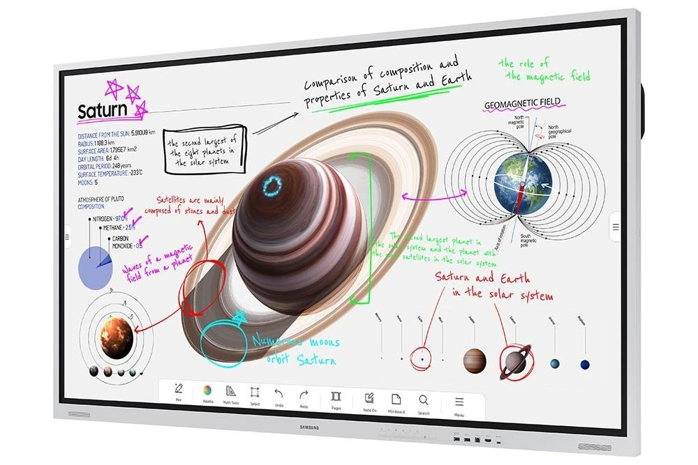 Monitorius SAMSUNG 75" FLIP PRO WM75B DIGITAL FLIPBOARD,UHD,TOUCH
