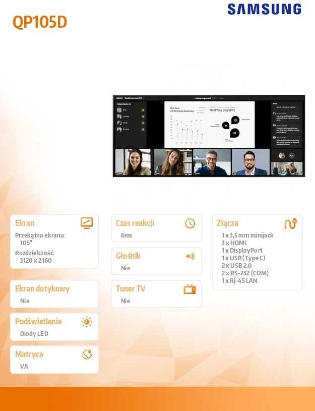 Monitorius Samsung QP105DX-5K (LH105QPD5BGXEN)