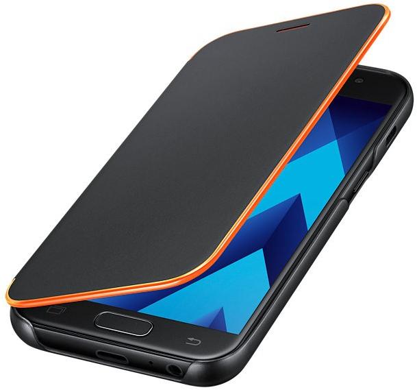 Samsung Galaxy A3(2017) atverčiamas dėklas Neon Juodas