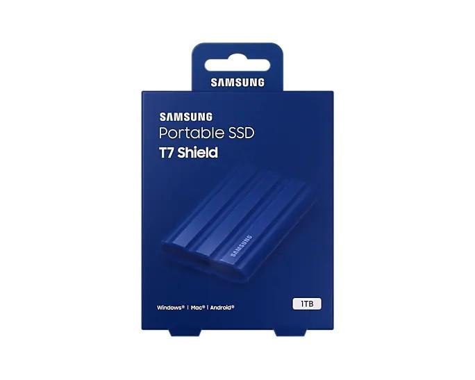 Išorinis kietasis diskas SSD SAMSUNG T7/1TB/USB 3.2/Rašymo greitis 1000 MB/sek/Skaitymo greitis 1050 MB/sek/MU-PE1T0R/EU