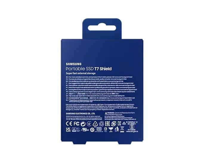 Išorinis kietasis diskas SSD SAMSUNG T7/1TB/USB 3.2/Rašymo greitis 1000 MB/sek/Skaitymo greitis 1050 MB/sek/MU-PE1T0R/EU