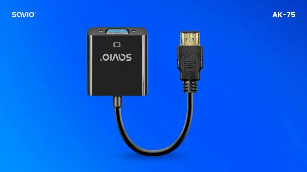Savio Adapteris HDMI-VGA AK-75