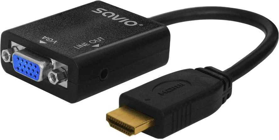 Savio Adapteris HDMI-VGA AK-75