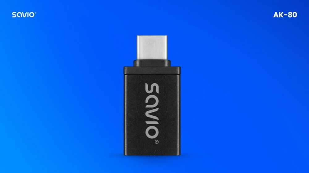 Savio Adapteris USB-A 3.1 (F)-USB-C 3.1 (M) AK-80
