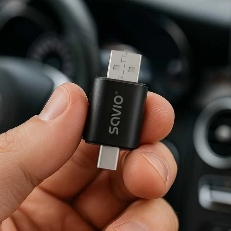Savio Adapteris belaidis CarPlay & Android Auto TR-17