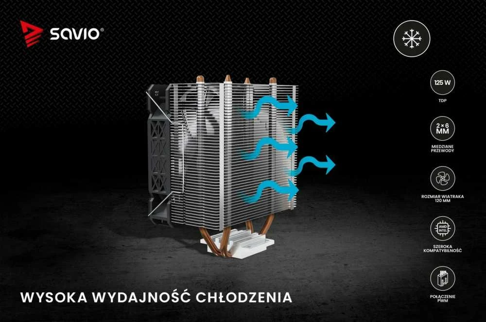 Procesoriaus Aušintuvas - SAVIO FROST X2