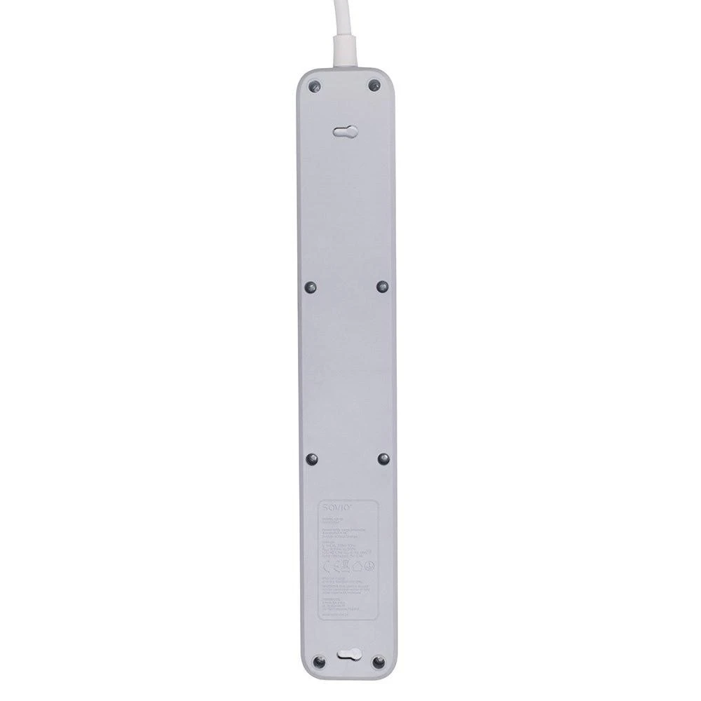 Savio LZ-124 lizdai 3xUSB-A greito įkrovimo 1.5m