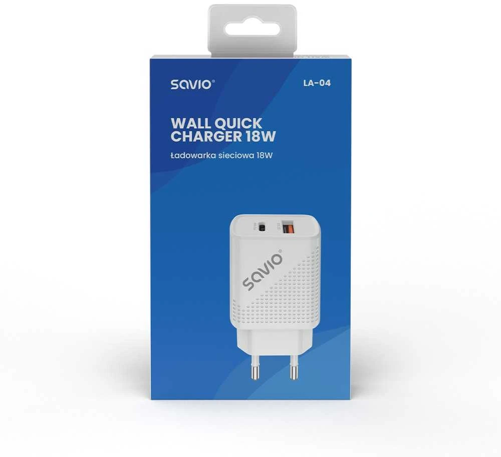 USB Įkroviklis - Savio La-04 Greitas Įkrovimas 3.0