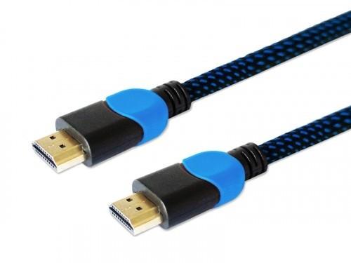 Savio GCL-02 HDMI cable 1.8 m HDMI Type A (Standard) Juodas,Mėlyna
