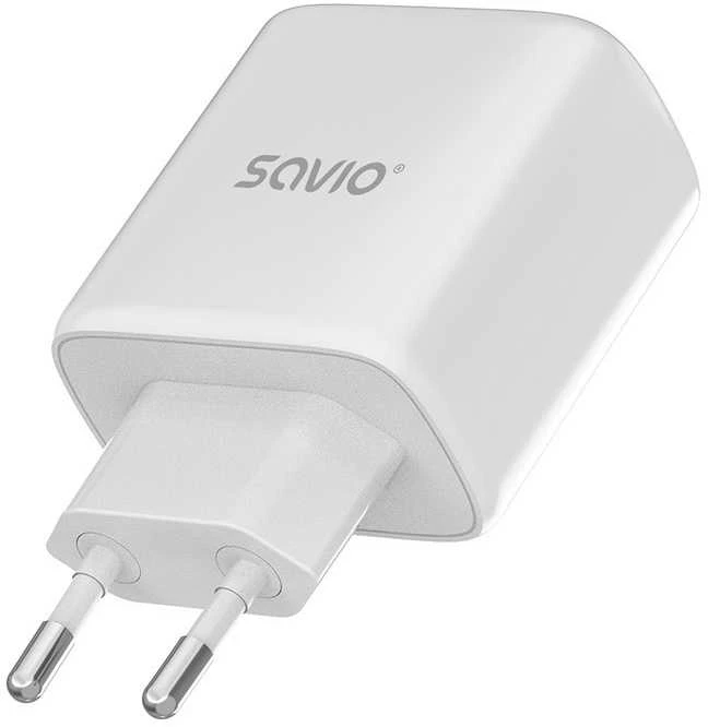 Savio Įkroviklis jungiama į tinklą LA-10 30W Quick Charge Power Delivery 3.0 Balta + Kabelis