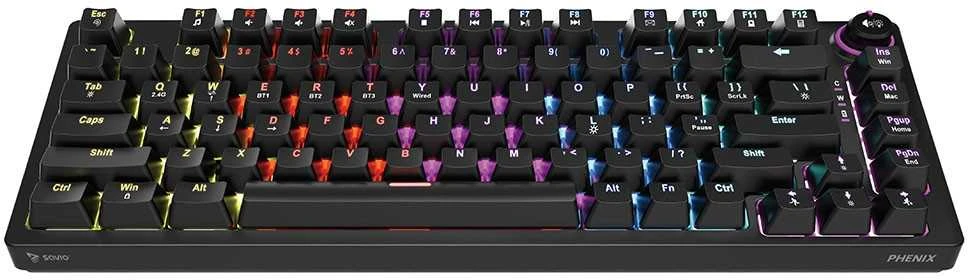 Mechaninė klaviatūra - Savio Phenix Gateron Raudona Pro