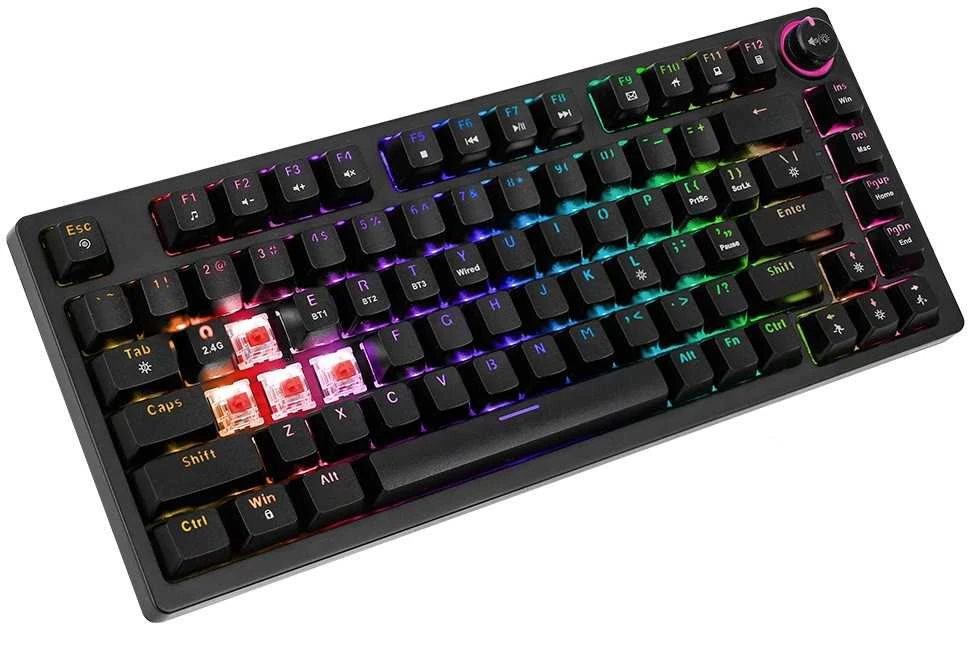 Mechaninė klaviatūra - Savio Phenix Gateron Raudona Pro