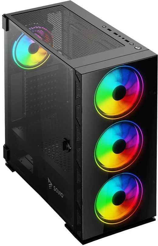 „Savio Prime X1“ ARGB stiklo dėklas (SAVGC-PRIMEX1)