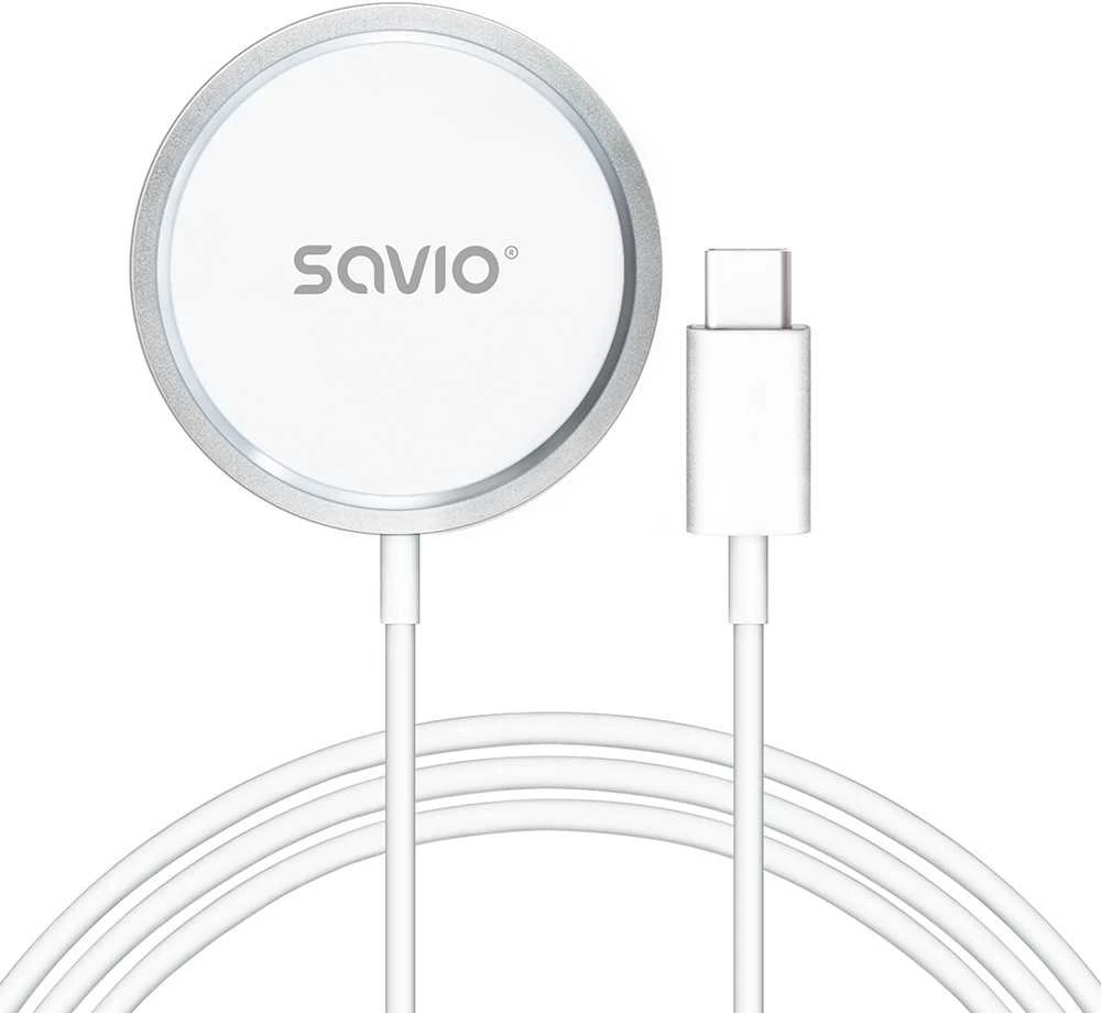 Savio Magnetinis belaidis įkroviklis 15 W, 1 m, LA-11