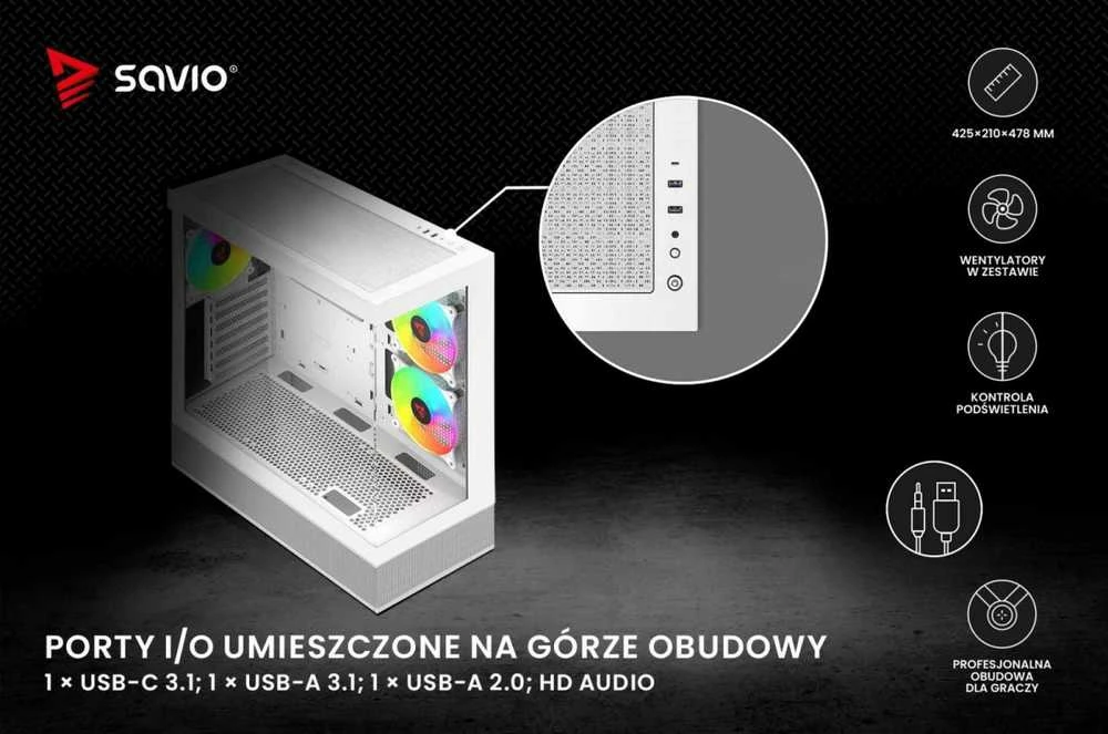 Savio Sigma X1 Baltas