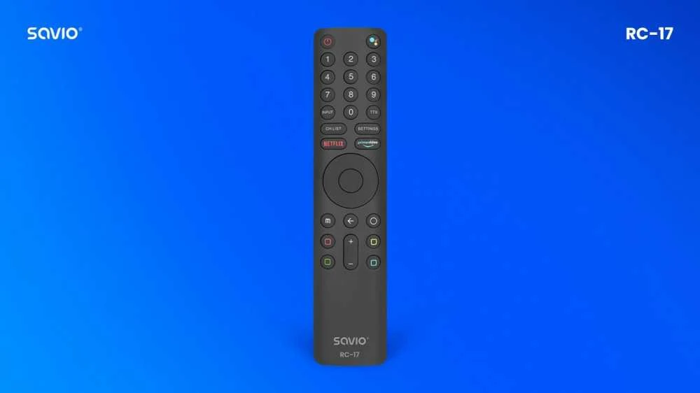 SAVIO RC-17 Universalus/pakeičiamas nuotolinio valdymo pultas XIAOMI TV – SMART TV