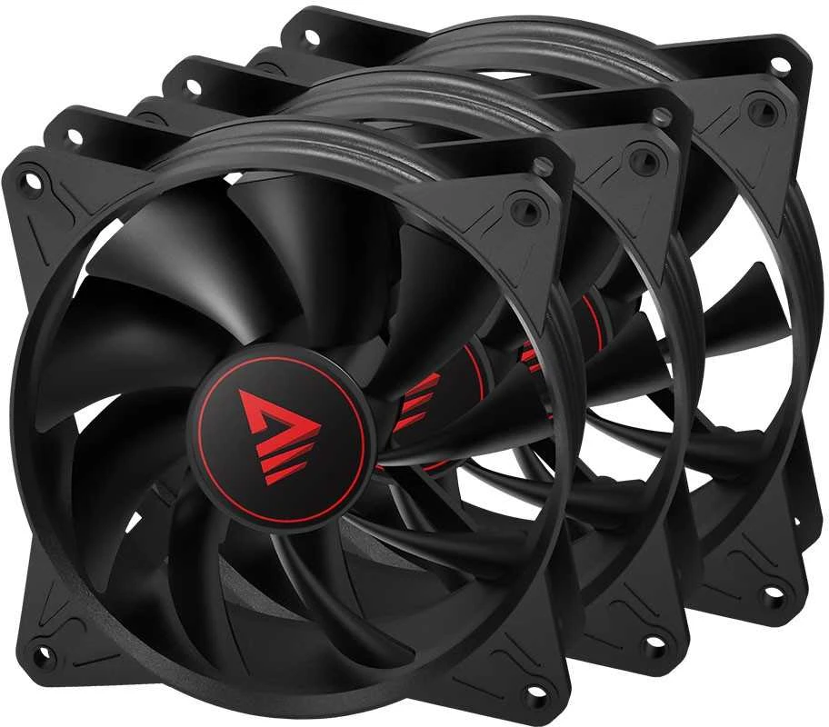 SAVIO Fan Set BLADE X1 SET 3 x 120mm 4-pin PWM juodas