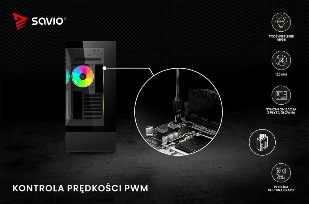 Savio Blast ventiliatoriaus jungties ir PWM valdymo schema