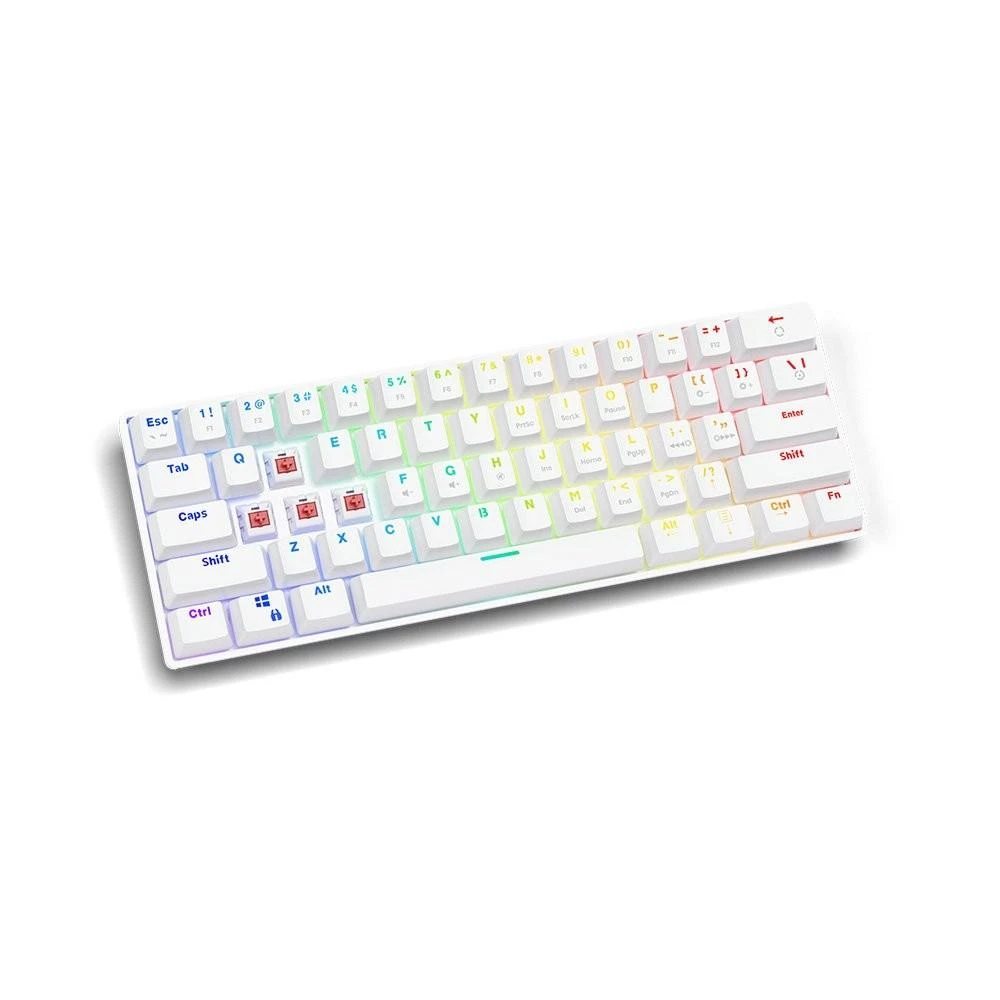 Savio Whiteout Outemu Raudona mechaninė klaviatūra