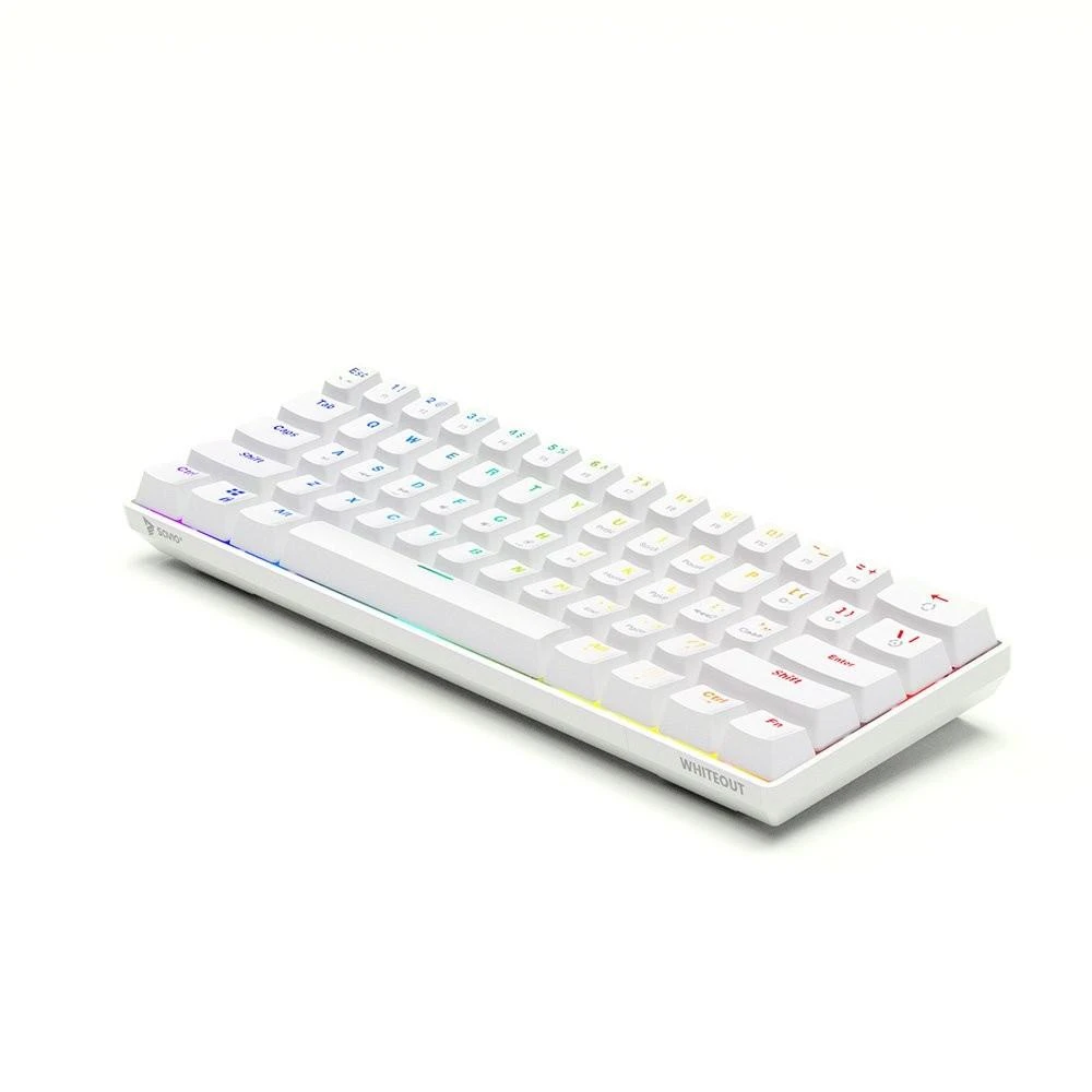 Savio Whiteout Outemu Raudona mechaninė klaviatūra