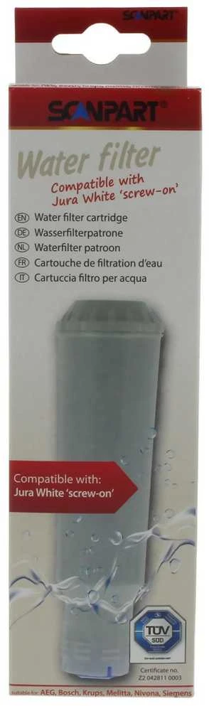 Scanpart vandens filtras Baltas NIVONA, AEG, Bosch, Krups, Siemens, Melitta kavos aparatams