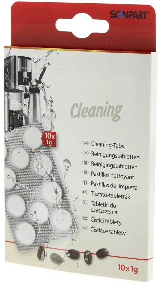 Scanpart valymo tabletės kavos aparatams (10 vnt.X 1 g)