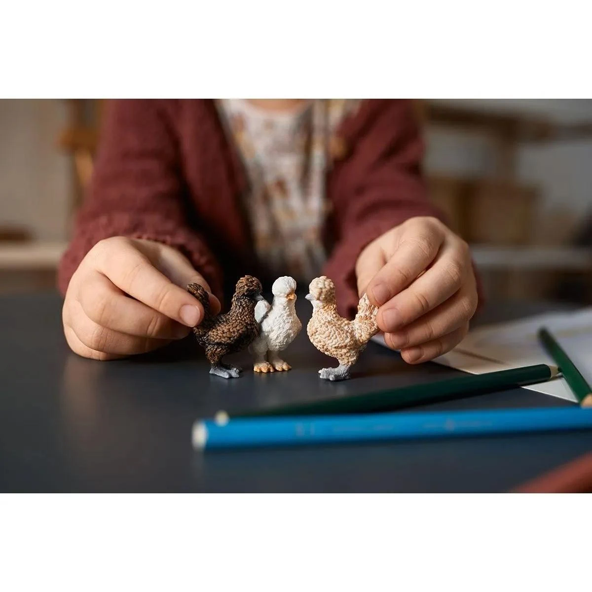 SCHLEICH „Naminiai gyvūnai“ rinkinys - Draugai viščiukai
