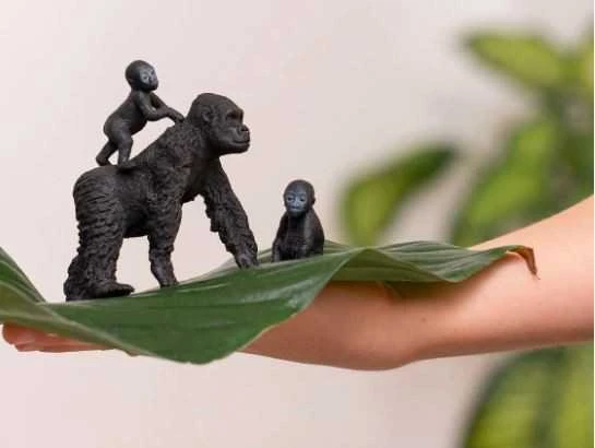 SCHLEICH „Wild Life“ Rinkinys - Lygumų gorilų šeima