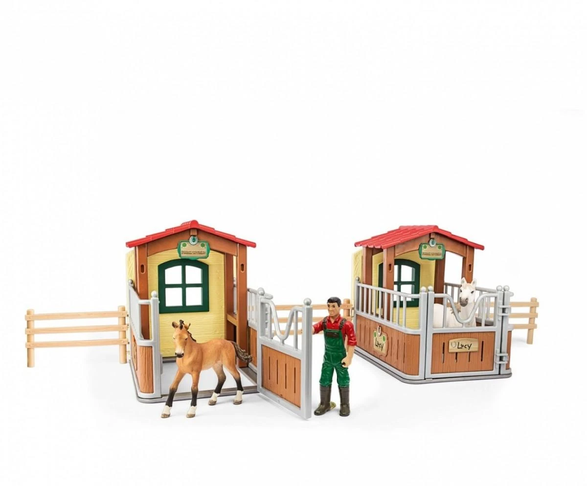 Schleich 72116 Rinkinys Farm World Market Apsilankymas