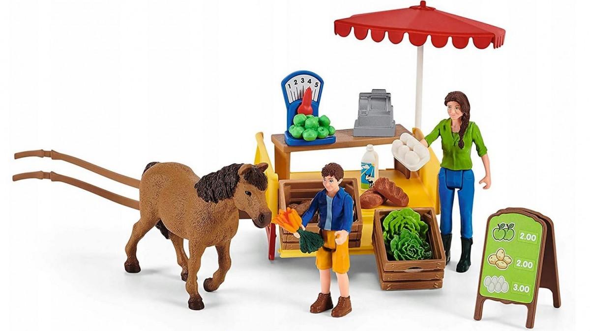 SCHLEICH „Naminiai gyvūnai“ rinkinys - Mobilus fermos stendas