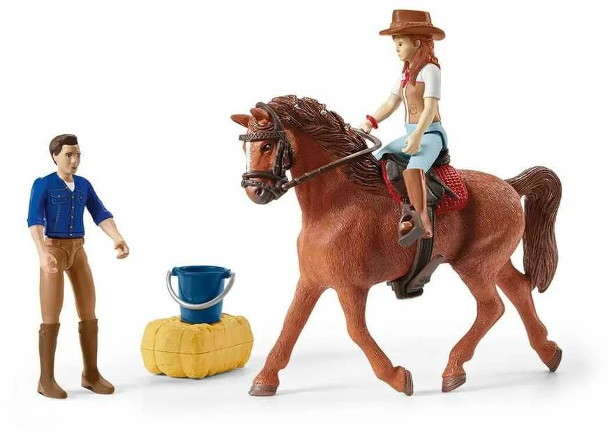 SCHLEICH HORSE CLUB Nuotykis keliaujant automobiliu su priekaba arkliams