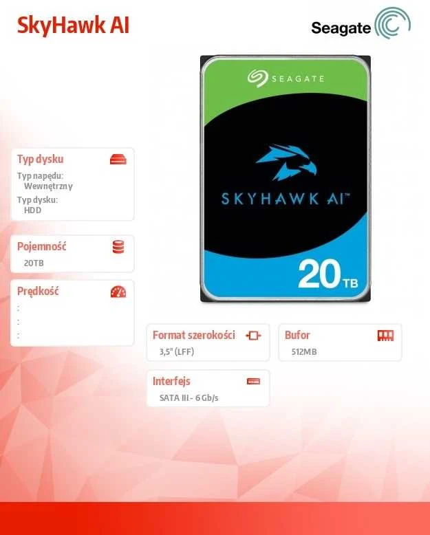 Seagate SkyHawk AI 20TB