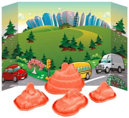 Kinetinis smėlis Sellmar Kosmo Piasek - Automobiliai 300g