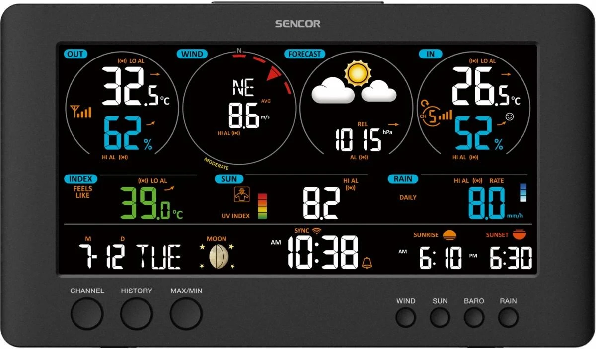 Orų stotelė Sencor SWS 12500 WiFi PRO