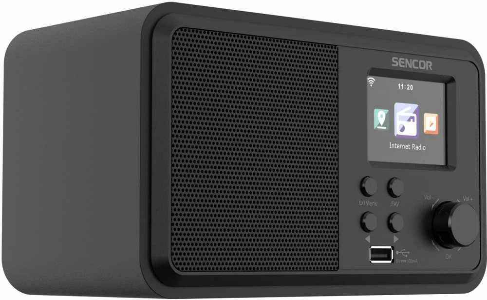 Sencor Interneto radijas 4W galia, WiFi, FM, DAB+, USB, LCD ekranas