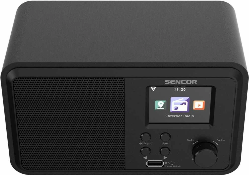 Sencor Interneto radijas 4W galia, WiFi, FM, DAB+, USB, LCD ekranas