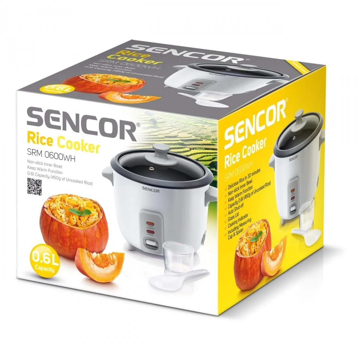Ryžių virimo puodas Sencor SRM 0600 WH