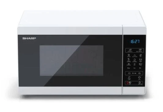 Sharp YC-MG02E-W mikrobangų krosnelė Stalviršis 20 L 800 W Mėlyna, Baltas