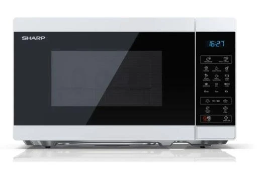Sharp YC-MG02E-W mikrobangų krosnelė Stalviršis 20 L 800 W Mėlyna, Baltas