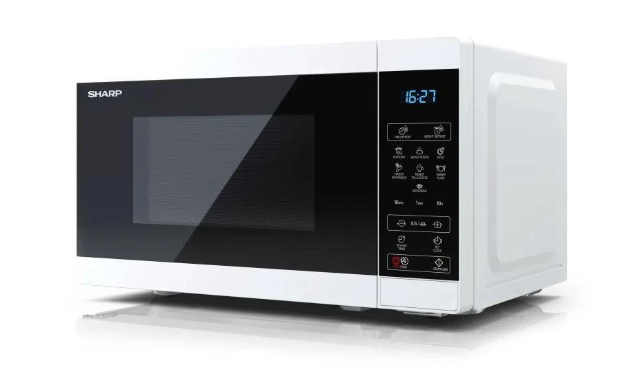 Sharp Aštrus | Mikrobangų krosnelė | YC-MS02E-W | Laisvai stovintis | 20 L | 800 W | Baltas
